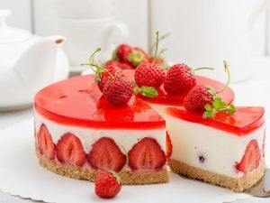Cheesecake à la fraise