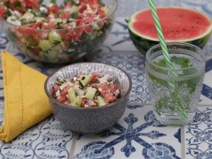 Salade orientale à la pastèque
