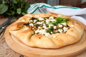 Tarte courgette et aubergine au basilic