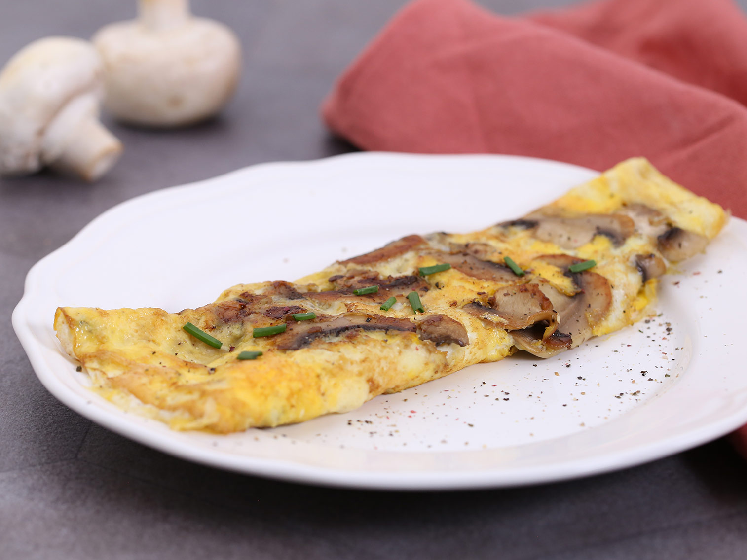 Recette Omelette d’Automne aux champignons | Potager City