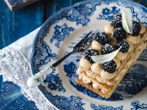 Millefeuille aux mûres