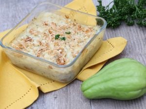 Gratin de chayottes et de pommes de terre