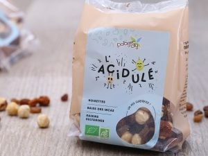 L'acidulé, mélange de fruits secs : raisins sultanines, baies des Incas et noisettes BIO