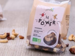 Le Power, mélange de fruits secs : noix de cajou grillées, cranberries, dattes cubes BIO