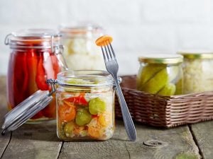 Conserves de carottes et chou lactofermentés