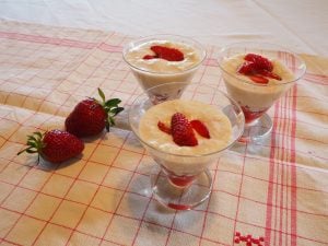 Mousse de fraise et mascarpone