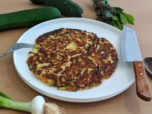 Galettes de courgettes râpées à la ricotta