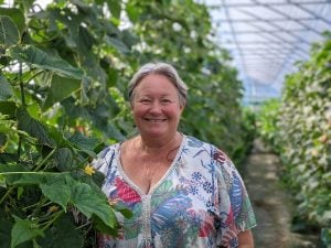Christine, notre productrice de haricots et de framboises a la passion du produit et le goût des autres!