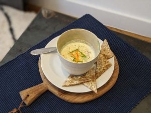Soupe de concombre et mascarpone froide