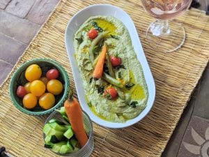 Houmous de haricots verts