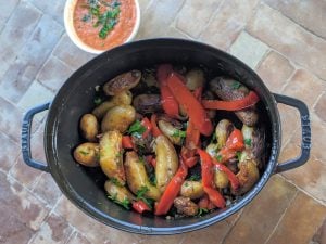 Pommes de terre aux poivrons