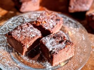 Brownie fondant au chocolat et à la banane