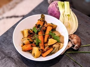 Légumes d’automne laqués