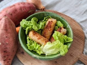 Nems à la patate douce et aux carottes