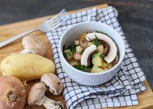 Poêlée forestière aux pommes de terre et champignons
