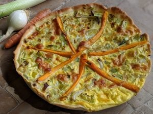 Tarte légère aux légumes d’automne