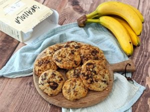 Cookies à la banane, au granola et au chocolat noir