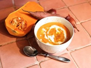 Velouté de butternut et patates douces