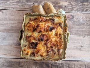 Gratin dauphinois aux champignons de Paris