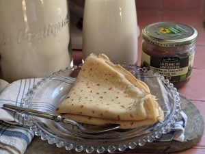 Crêpes à la crème de châtaigne