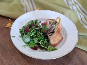 Croustillants aux girolles et au fromage
