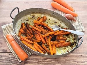 Carottes aux épices et aux échalotes