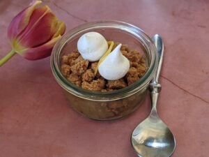Crumble minute aux pommes