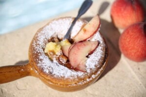 Clafoutis à la pêche