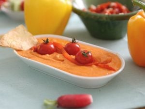 Mousse de poivron et chèvre frais