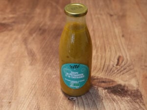 Soupe de potimarron et de châtaignes bio