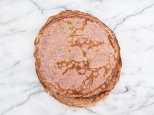 Pâte à crêpe rose