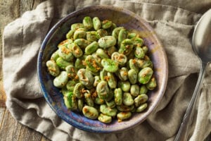 Fèves sautées aux épices