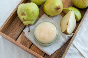 Compote de poires et coings