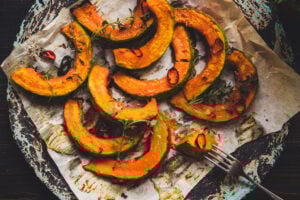 Courge Shiatsu rôtie au four