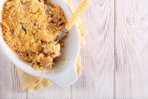 Crumble de cerfeuil tubéreux