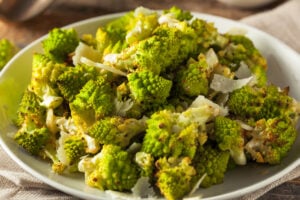 Poêlée de chou Romanesco à la crème