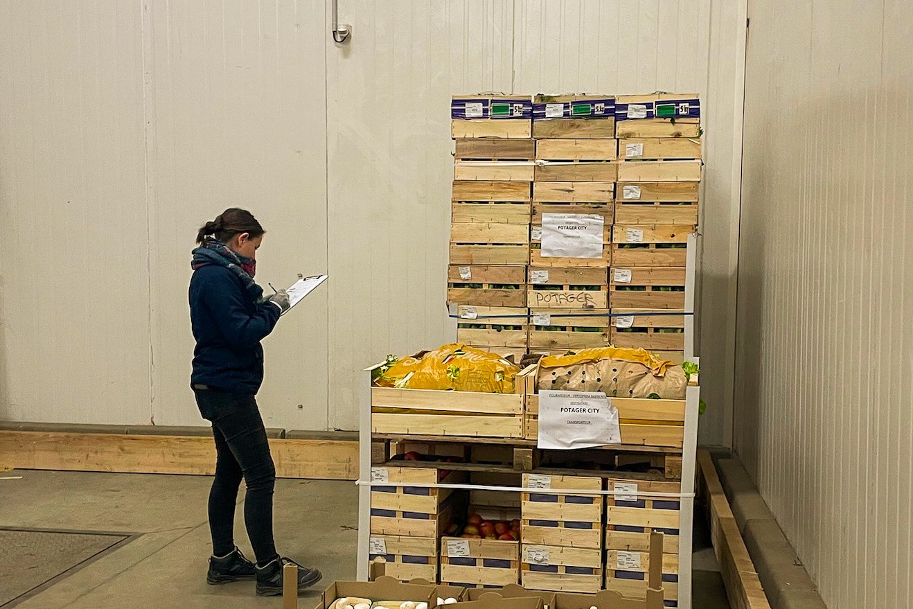 la réception des fruits & légumes